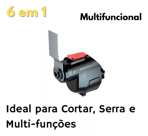 Kit 6 Em 1 Furadeira Parafusadeira Motoserra Multifuncional